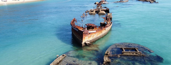 Camping by the Tangalooma shipwrecks