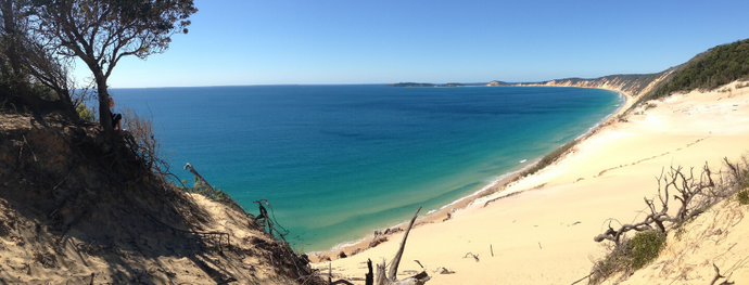 The kaleidoscopic Rainbow Beach