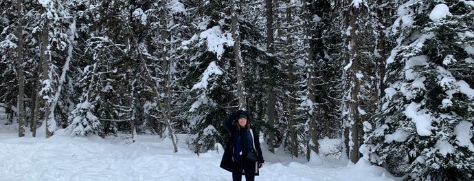 Arriving in a winter wonderland in Alberta