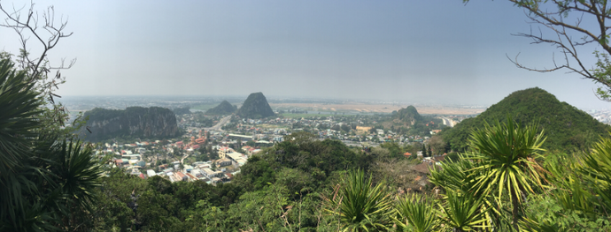 Temples atop Marble Mountain